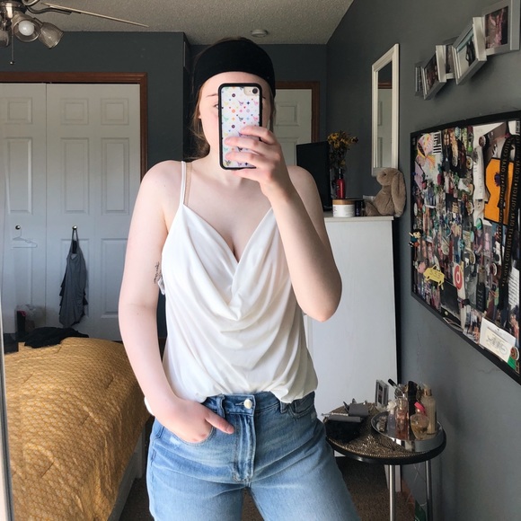 White Flowy Tank Top - Picture 8 of 8